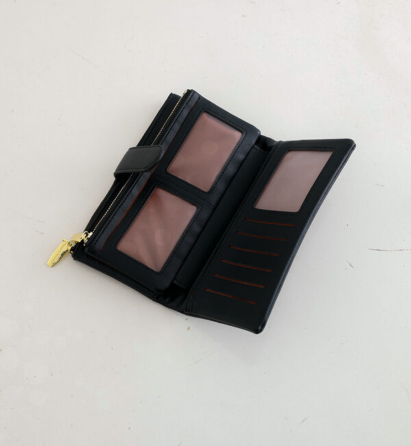 Rouge vif「【mienx un】長財布/ポリウレタン/大容量/ウォレット/ロングスタイル」|財布|