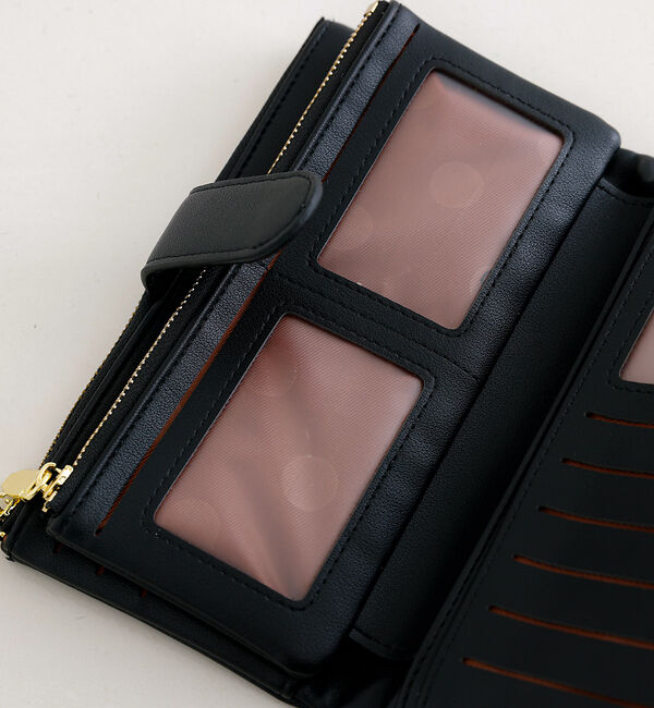 Rouge vif「【mienx un】長財布/ポリウレタン/大容量/ウォレット/ロングスタイル」|財布|