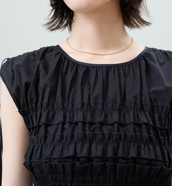 Rouge vif「【一部店舗限定】シアーシャーリングブラウス」|シャツ・ブラウス|