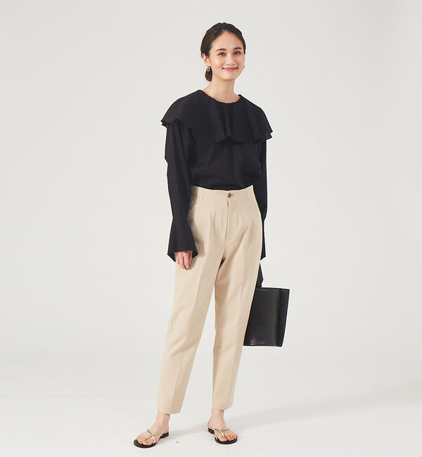 qualite「《セットアップ対応》2WAYストレッチハイウエストテーパードパンツ」|その他|