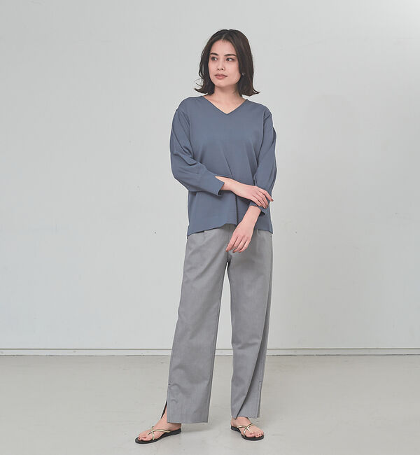 qualite「レーヨンストレッチニット」|ニット・セーター|