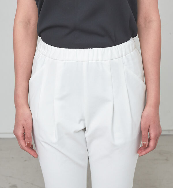 qualite「コットンリネン2WAYストレッチタックパンツ」|その他|