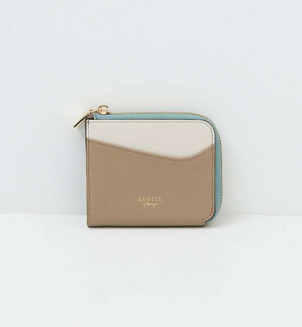 LOWELL things「Reles/L字配色ミニウォレット」|財布|