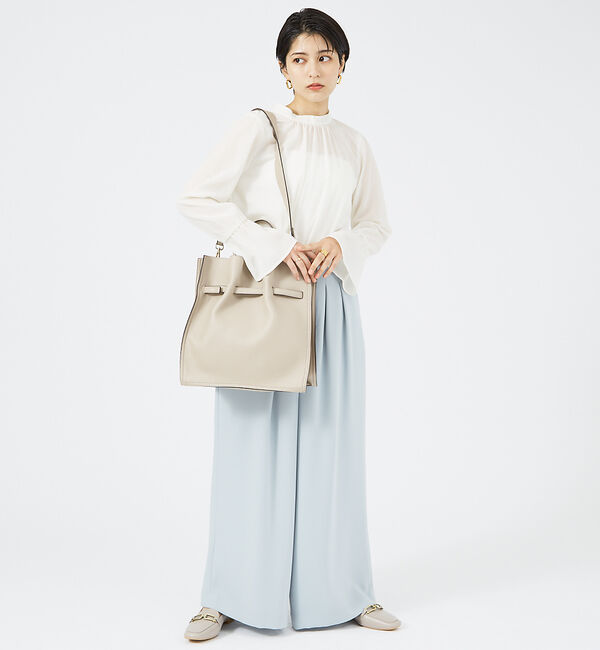 LOWELL things「【TVドラマ使用商品】Swell/2WAYギャザーオープントートBAG L」|トートバッグ|