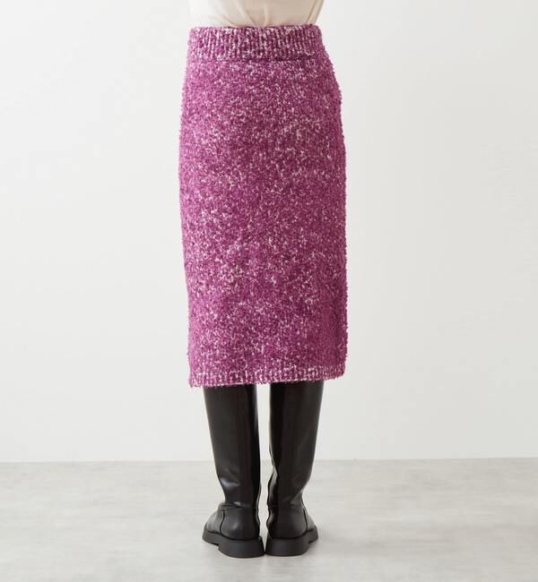 Liesse「【メルローズ50周年限定】リボンヤーンニットスカート」|ニット・セーター|