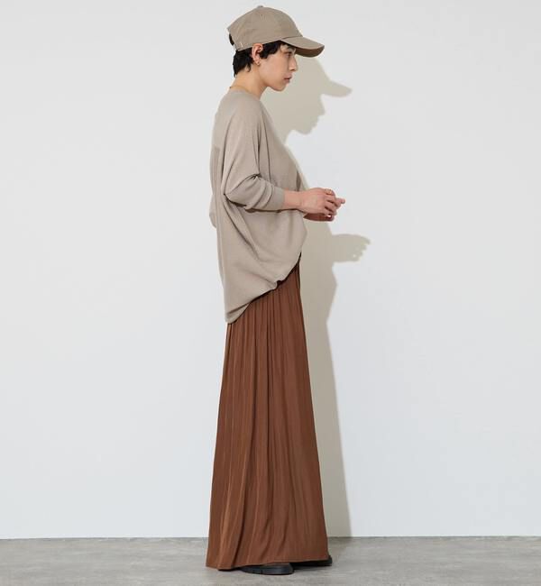 Liesse「割繊シャーリングナロースカート」|スカート|