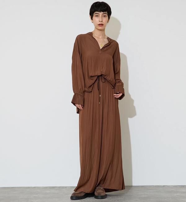 Liesse「割繊シャーリングナロースカート」|スカート|