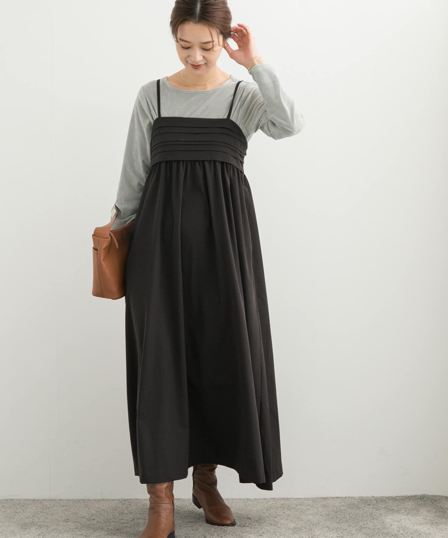 URBAN RESEARCH DOORS「ギャザーベアワンピース」|ワンピース|