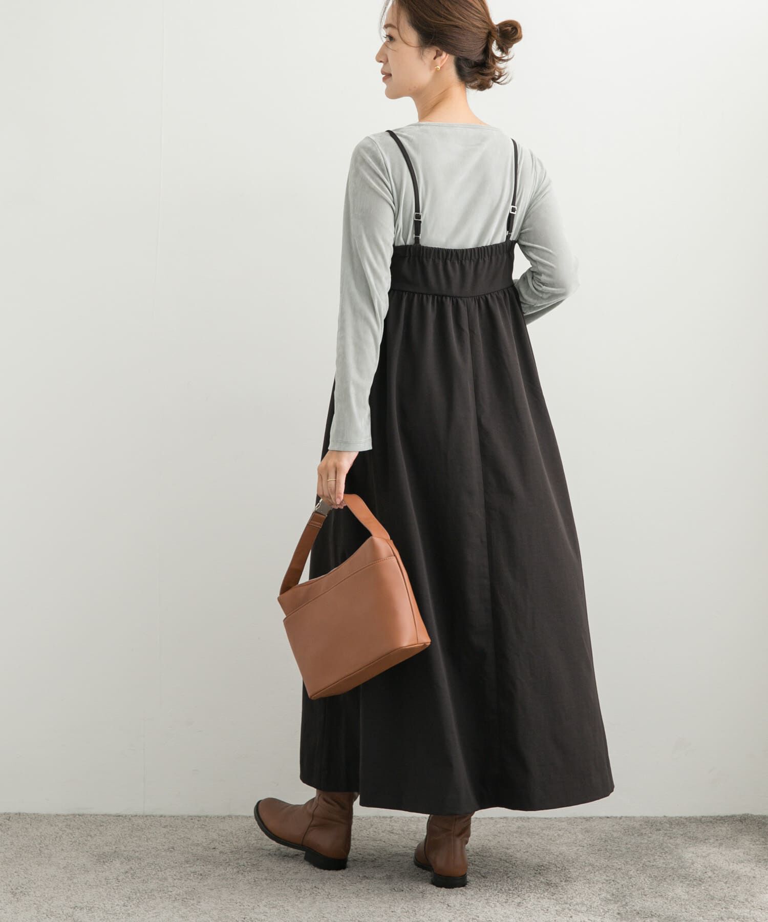 URBAN RESEARCH DOORS「ギャザーベアワンピース」|ワンピース|