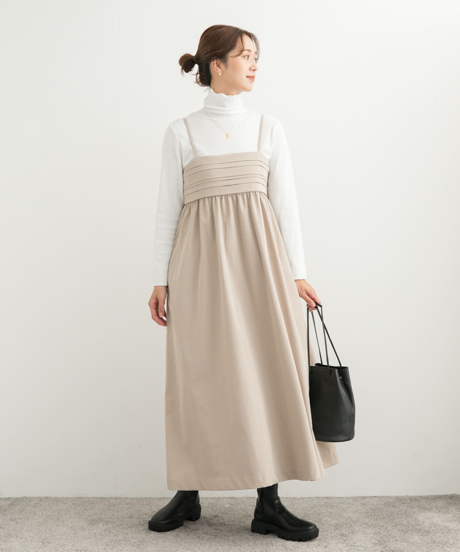 URBAN RESEARCH DOORS「ギャザーベアワンピース」|ワンピース|