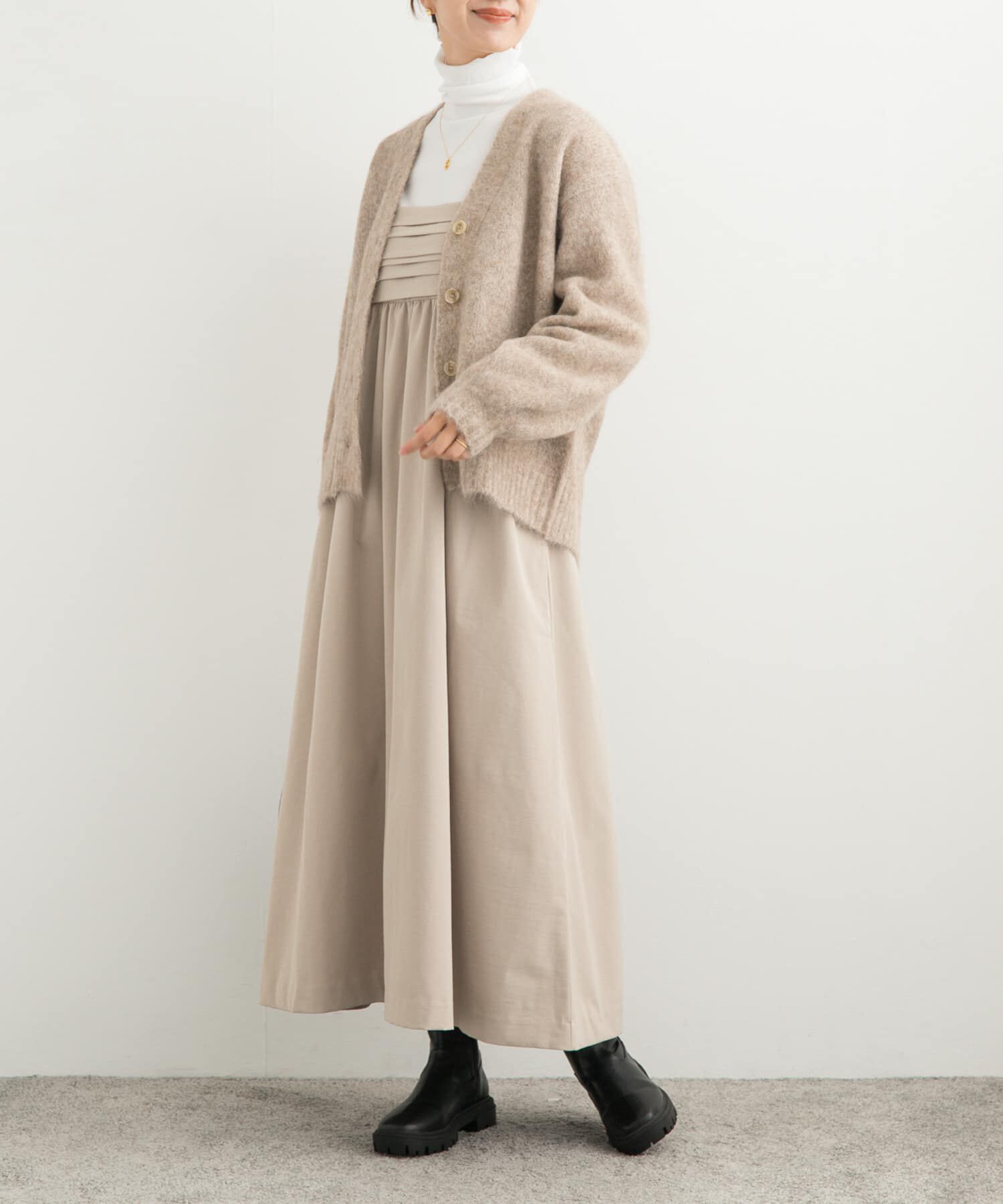 URBAN RESEARCH DOORS「ギャザーベアワンピース」|ワンピース|