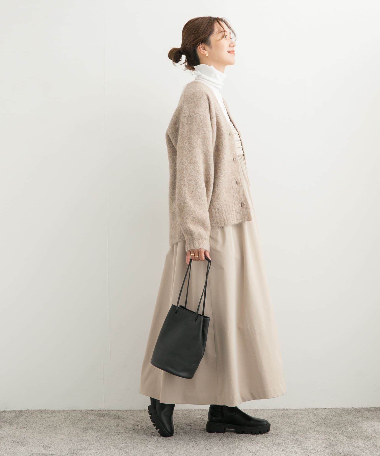 URBAN RESEARCH DOORS「ギャザーベアワンピース」|ワンピース|