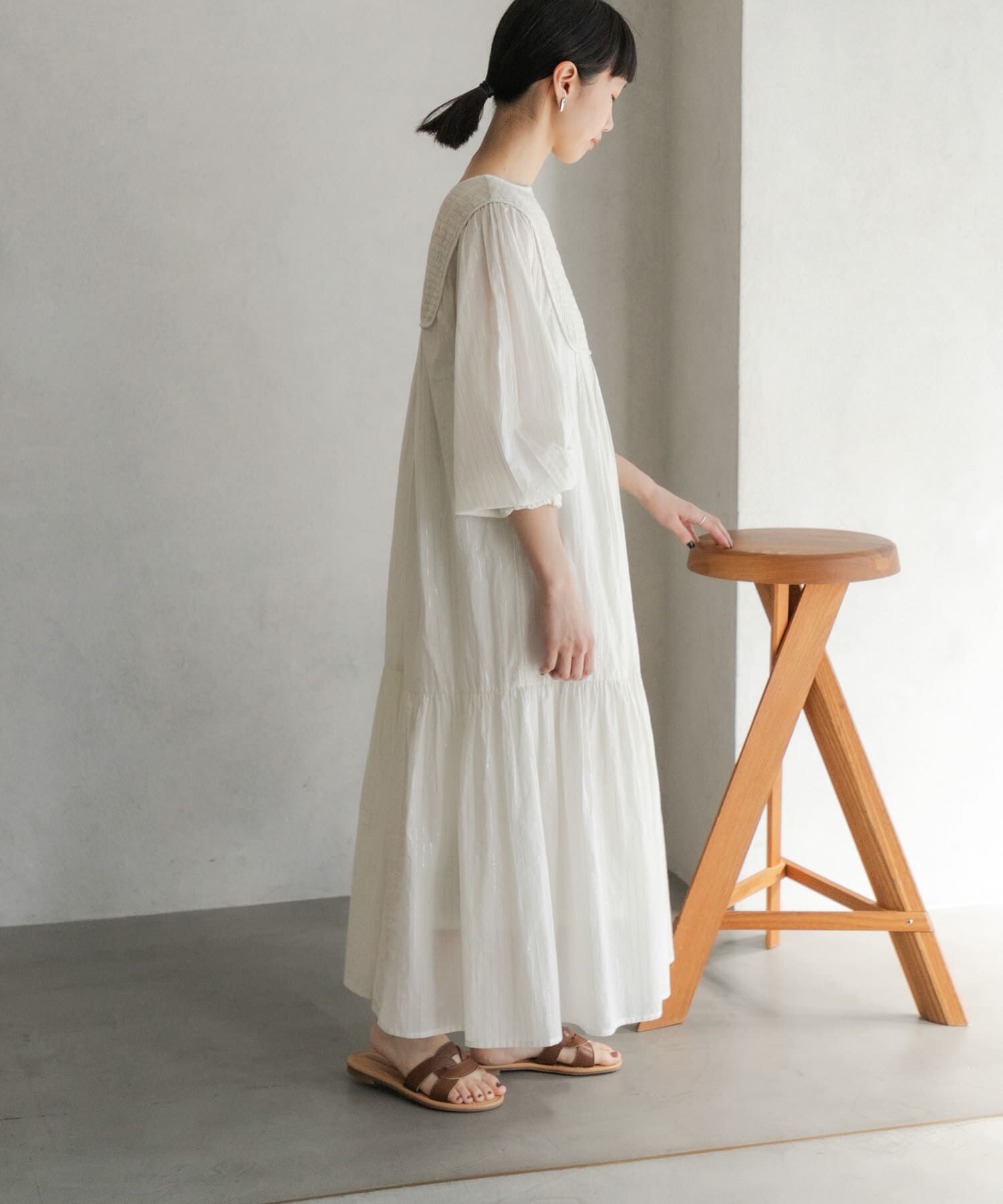 URBAN RESEARCH DOORS「ラメストライプワンピース」|ワンピース|