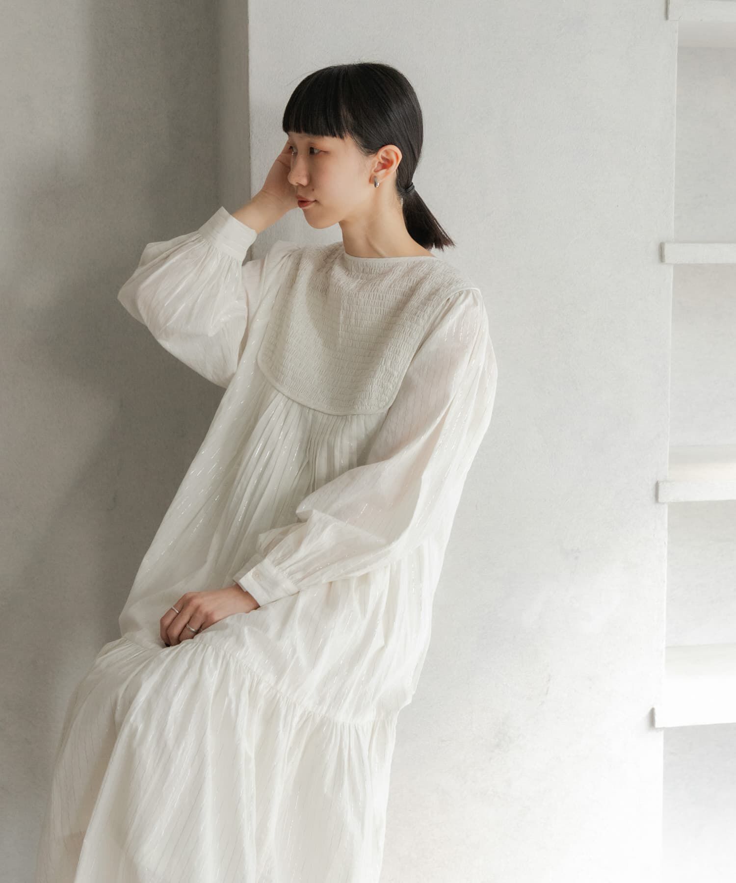 URBAN RESEARCH DOORS「ラメストライプワンピース」|ワンピース|