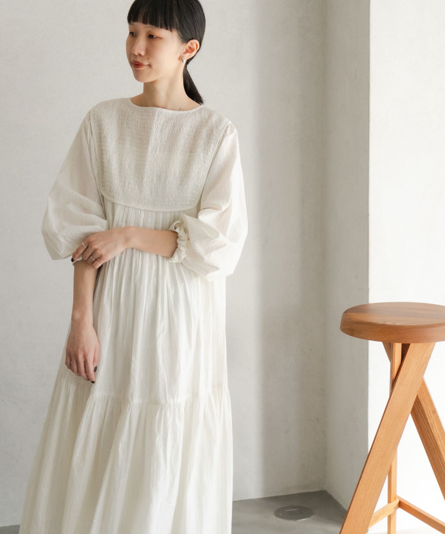 URBAN RESEARCH DOORS「ラメストライプワンピース」|ワンピース|