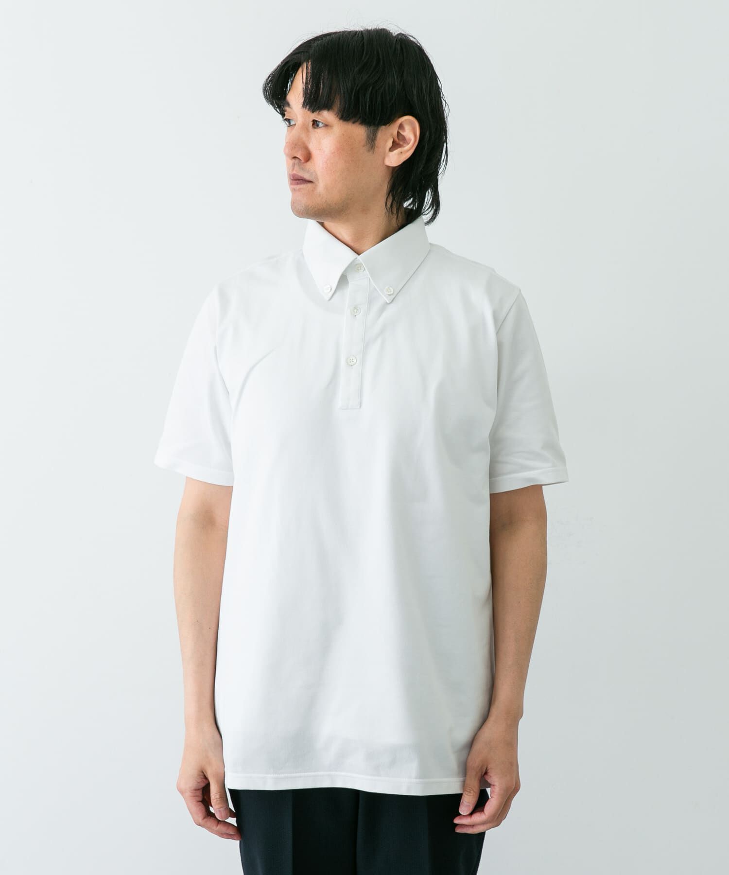 URBAN RESEARCH DOORS「『吸水速乾』LIFE STYLE TAILOR　ボタンダウン半袖プルオーバー」|シャツ・ブラウス|