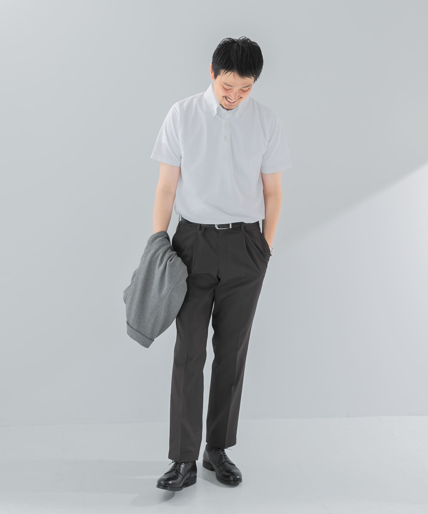 URBAN RESEARCH DOORS「『吸水速乾』LIFE STYLE TAILOR　ボタンダウン半袖プルオーバー」|シャツ・ブラウス|