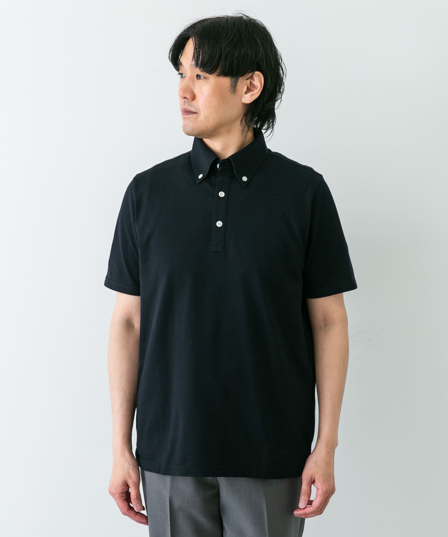 URBAN RESEARCH DOORS「『吸水速乾』LIFE STYLE TAILOR　ボタンダウン半袖プルオーバー」|シャツ・ブラウス|