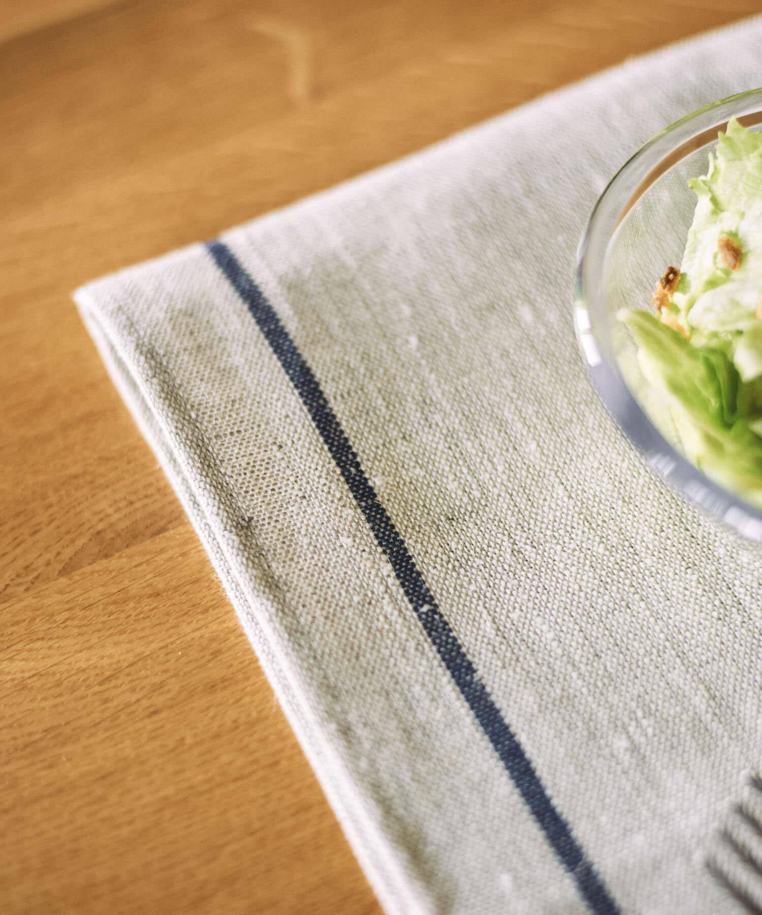 URBAN RESEARCH DOORS「fog linen work　リネンラインキッチンクロス 厚地 ネイビー」|食器・キッチングッズ|