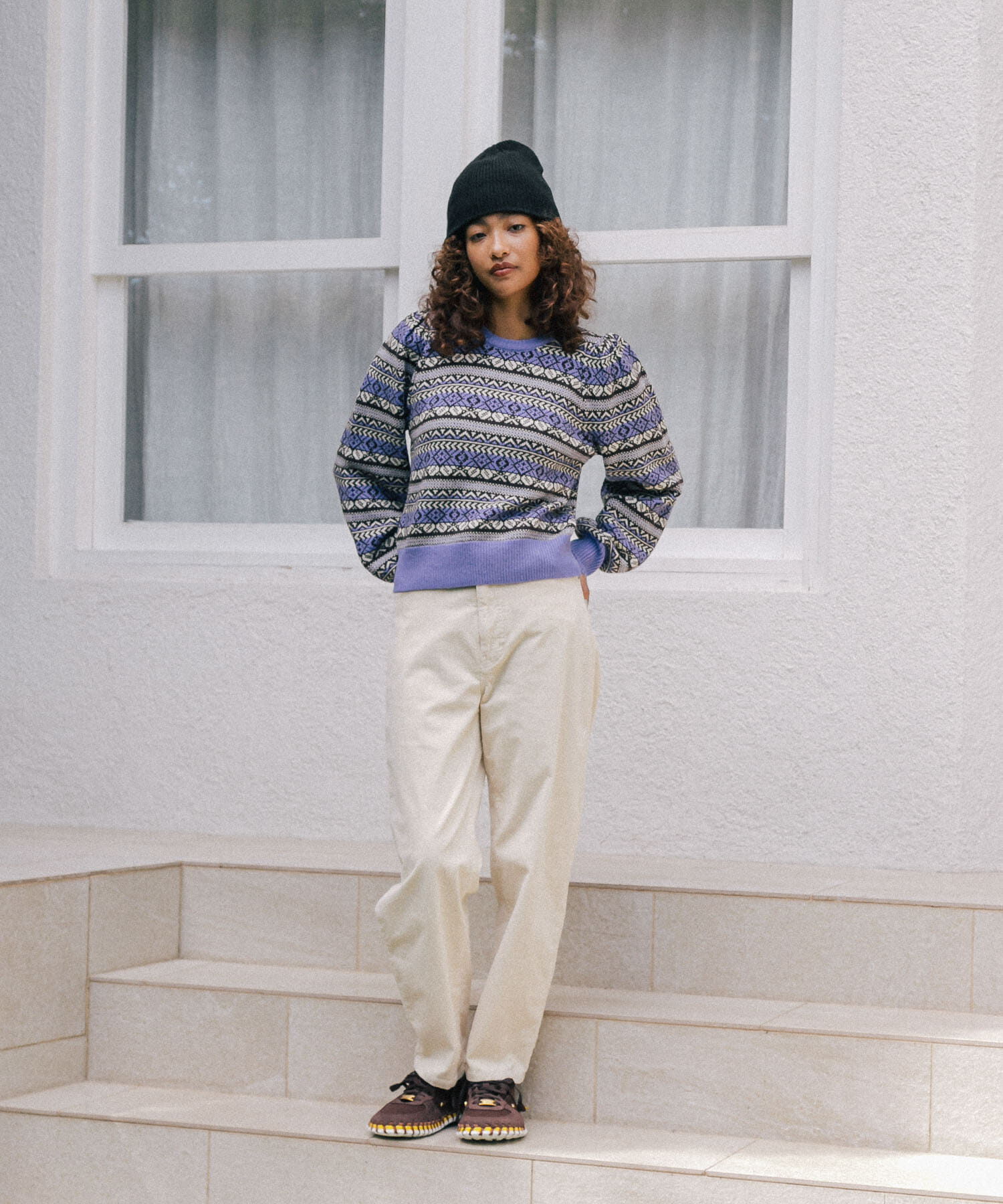 Sonny Label 「フェアアイル柄パフスリニットプルオーバー」|ニット・セーター|