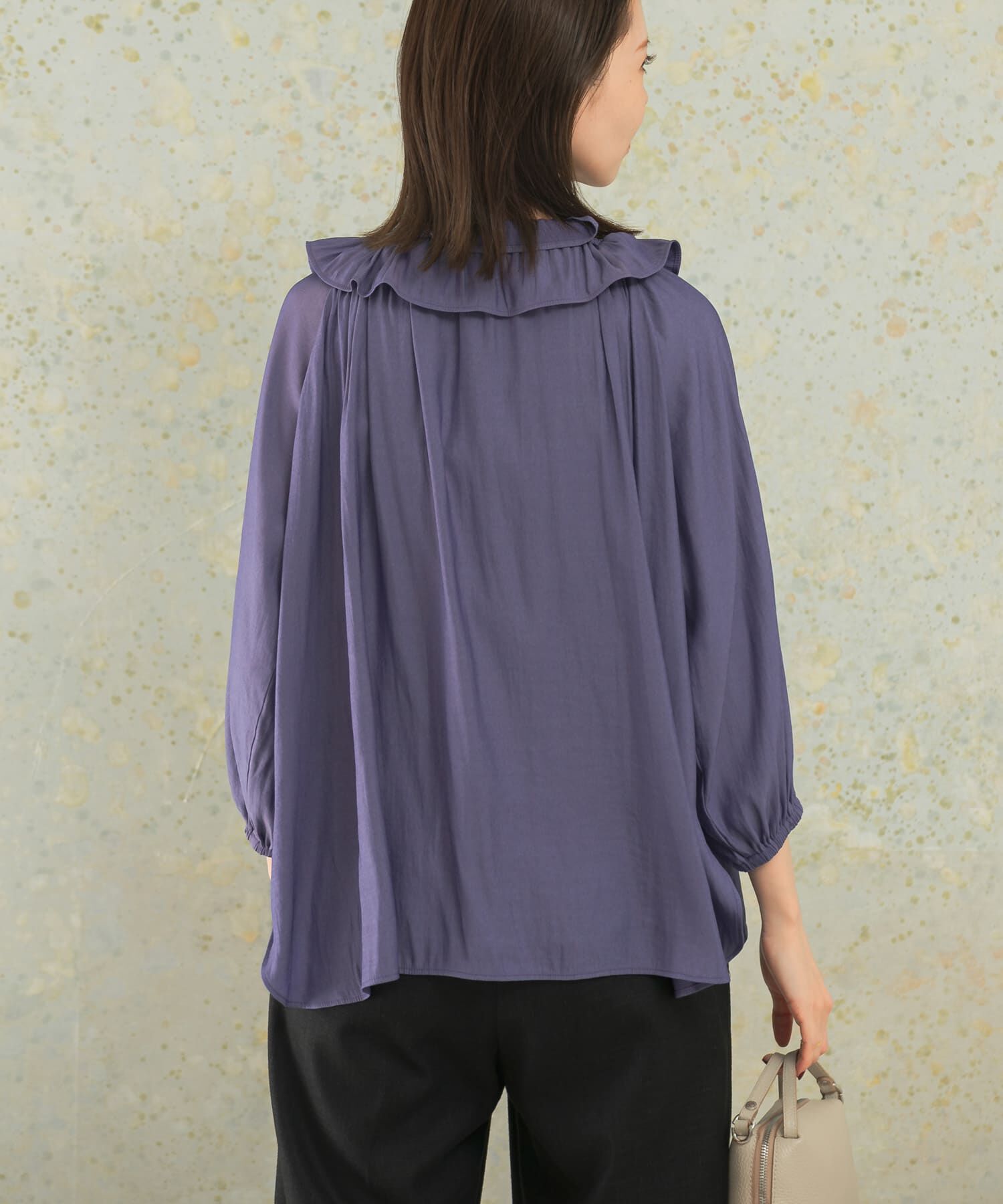 URBAN RESEARCH ROSSO「フリルギャザーブラウス」|シャツ・ブラウス|