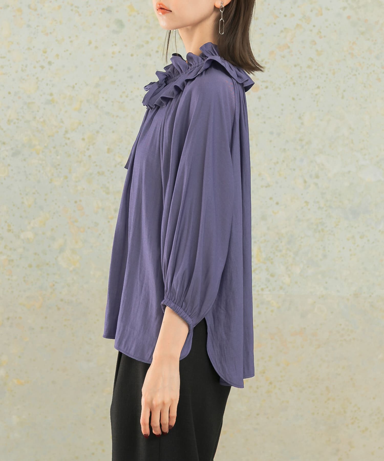 URBAN RESEARCH ROSSO「フリルギャザーブラウス」|シャツ・ブラウス|