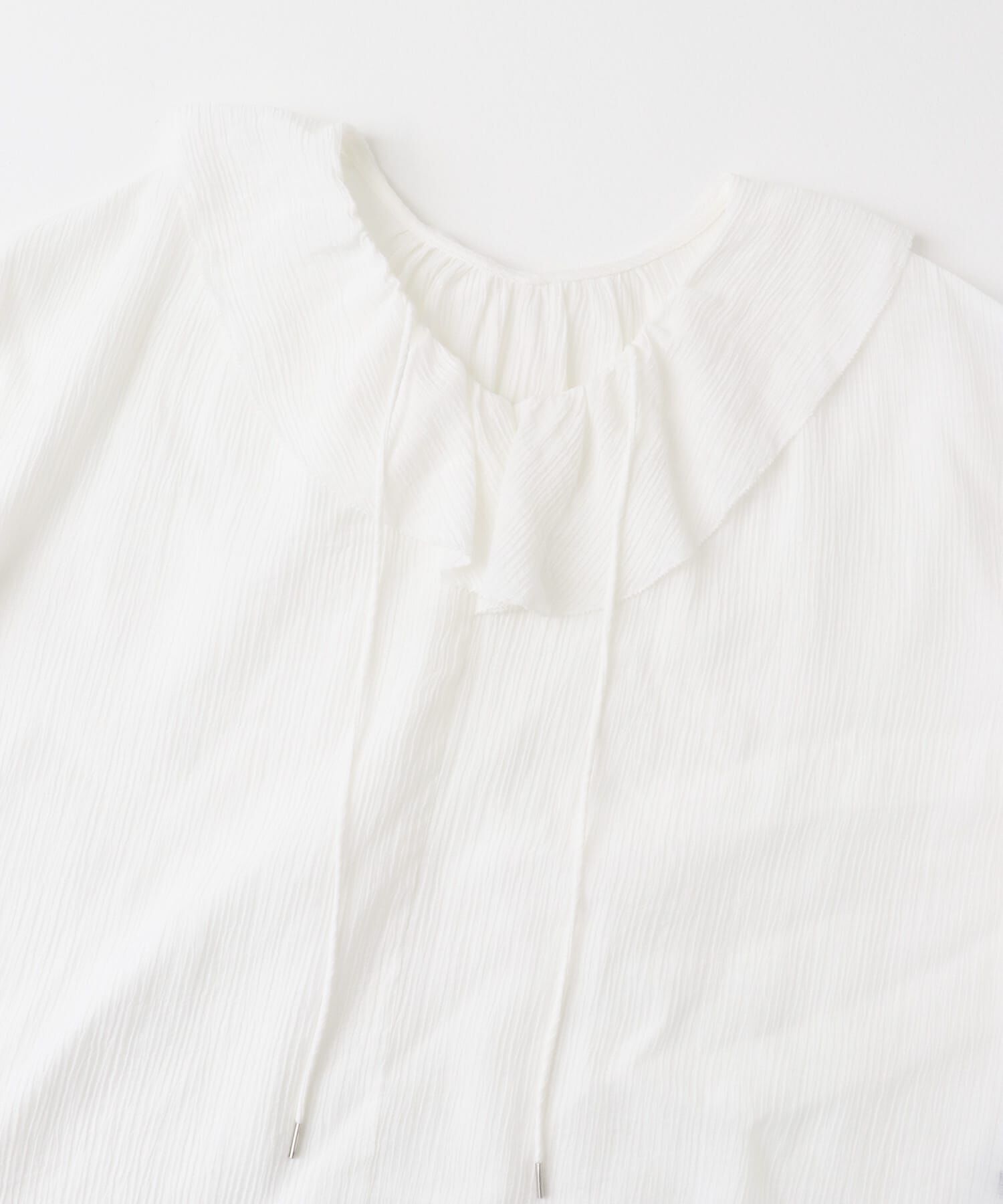 URBAN RESEARCH ROSSO「『WEB/一部店舗限定カラー』楊柳フリルブラウス」|シャツ・ブラウス|