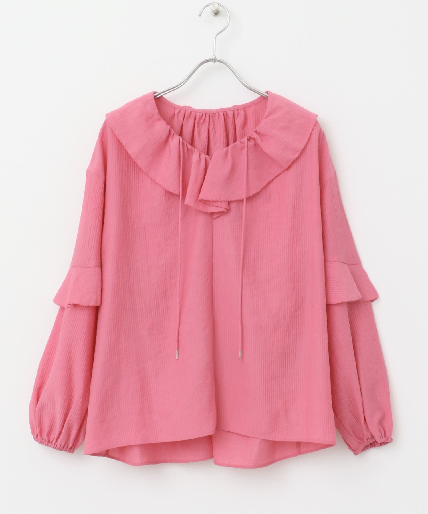 URBAN RESEARCH ROSSO「『WEB/一部店舗限定カラー』楊柳フリルブラウス」|シャツ・ブラウス|