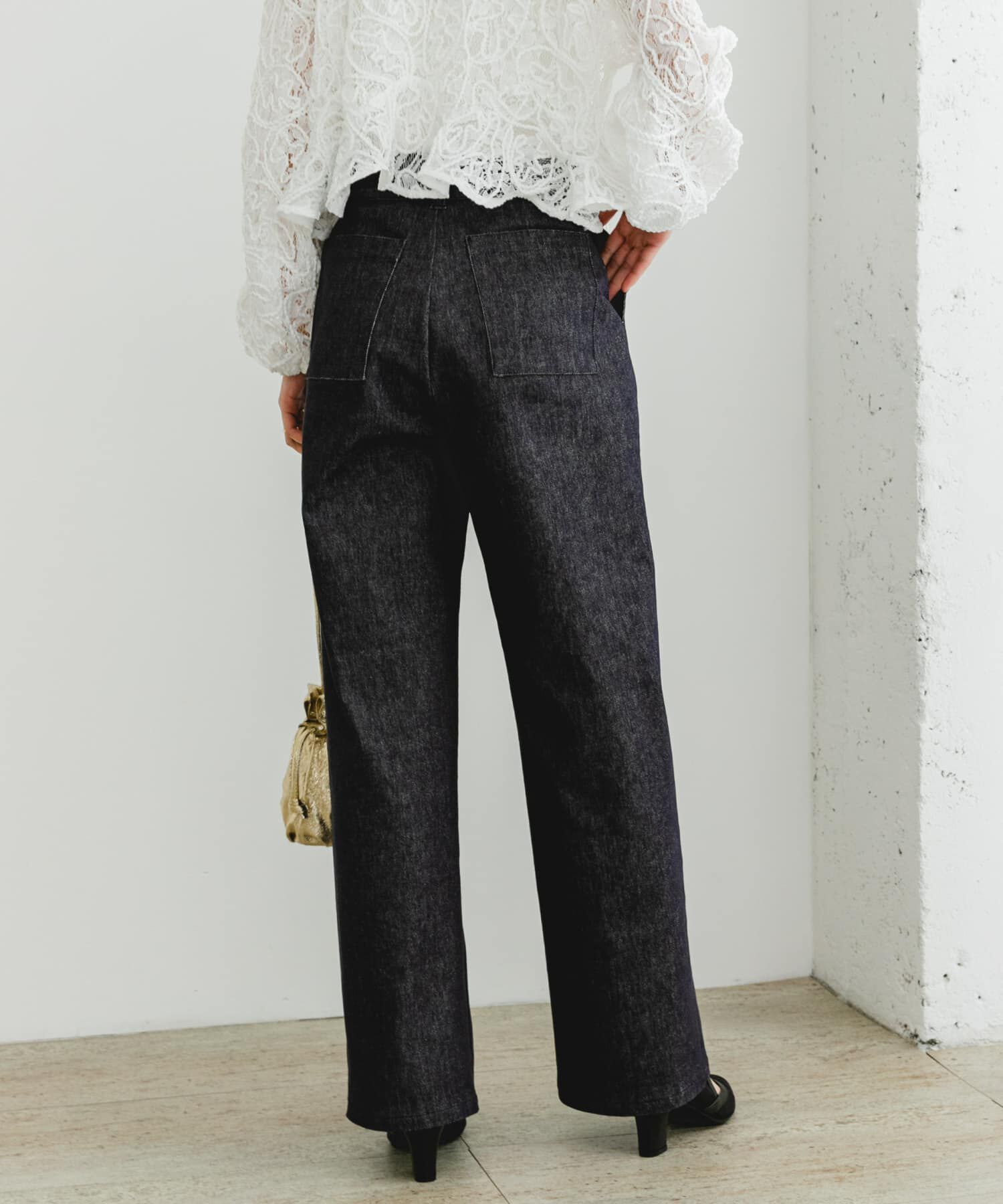 URBAN RESEARCH ROSSO「『MADE IN JAPAN』F by ROSSO　モンスターストレッチワイドストレートデニム」|デニム|