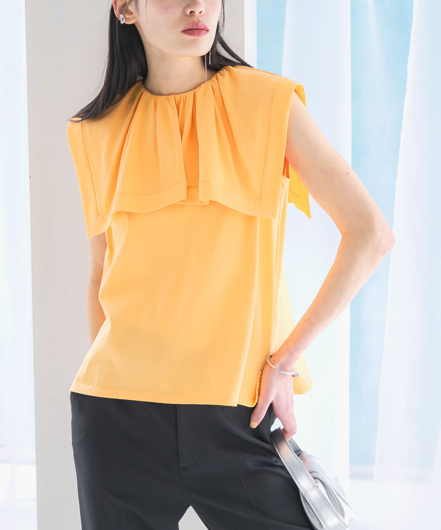 URBAN RESEARCH ROSSO「ケープデザインTシャツ」|Tシャツ・カットソー|