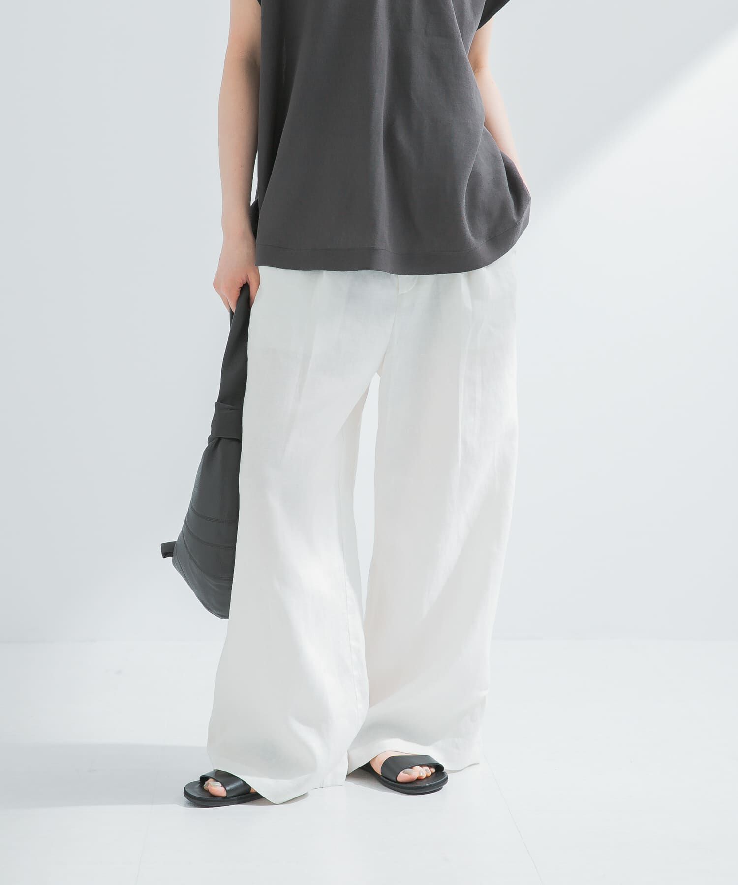 URBAN RESEARCH「『3サイズ展開』new basic　リネンイージーワイドスラックス」|その他|