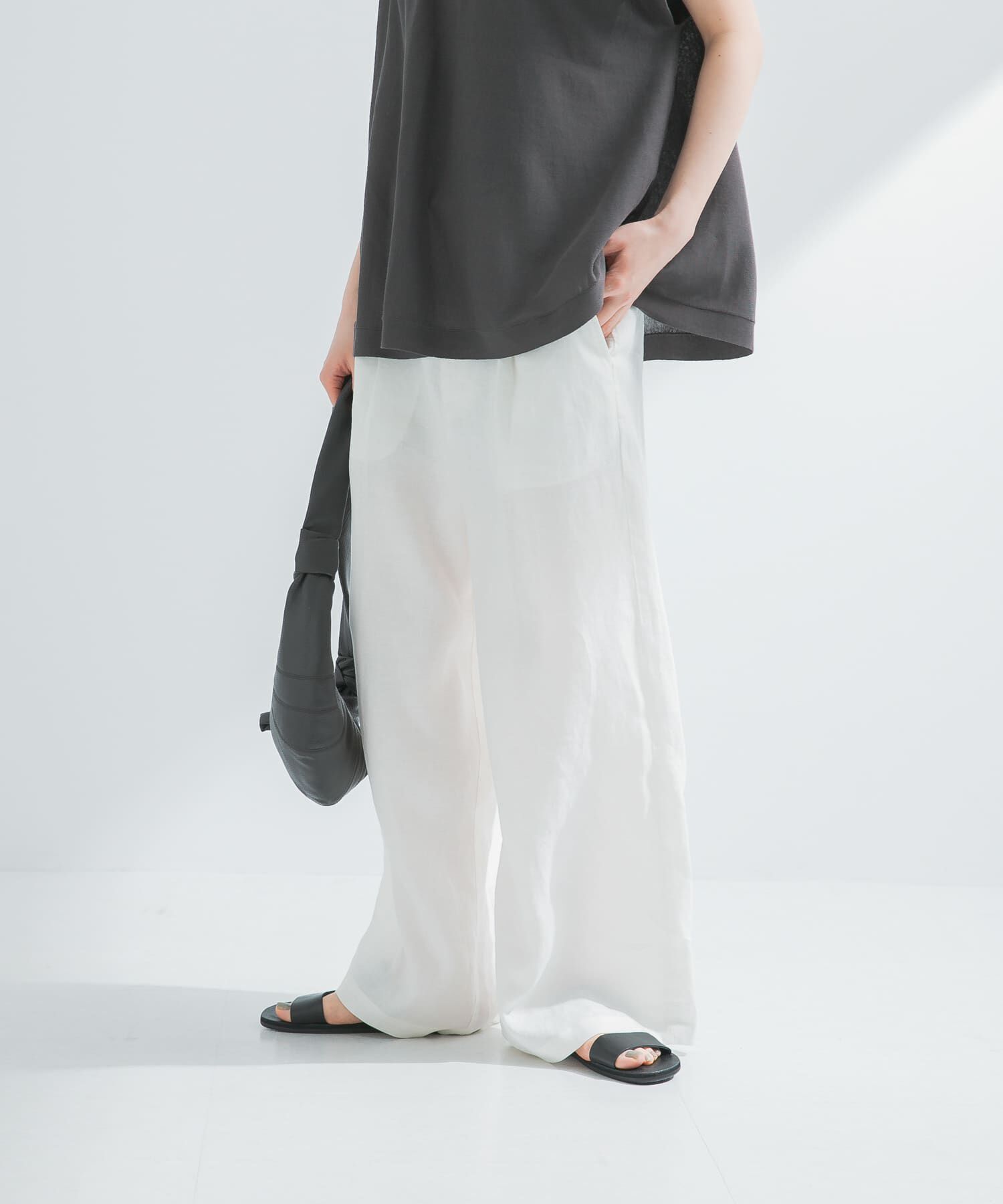 URBAN RESEARCH「『3サイズ展開』new basic　リネンイージーワイドスラックス」|その他|
