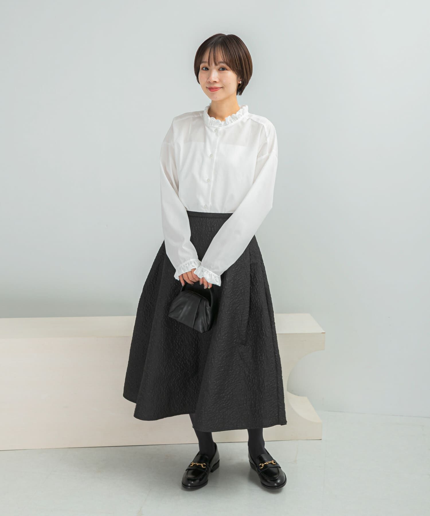 URBAN RESEARCH ROSSO「Torrazzo Donna　Frill Collar Shirt」|シャツ・ブラウス|