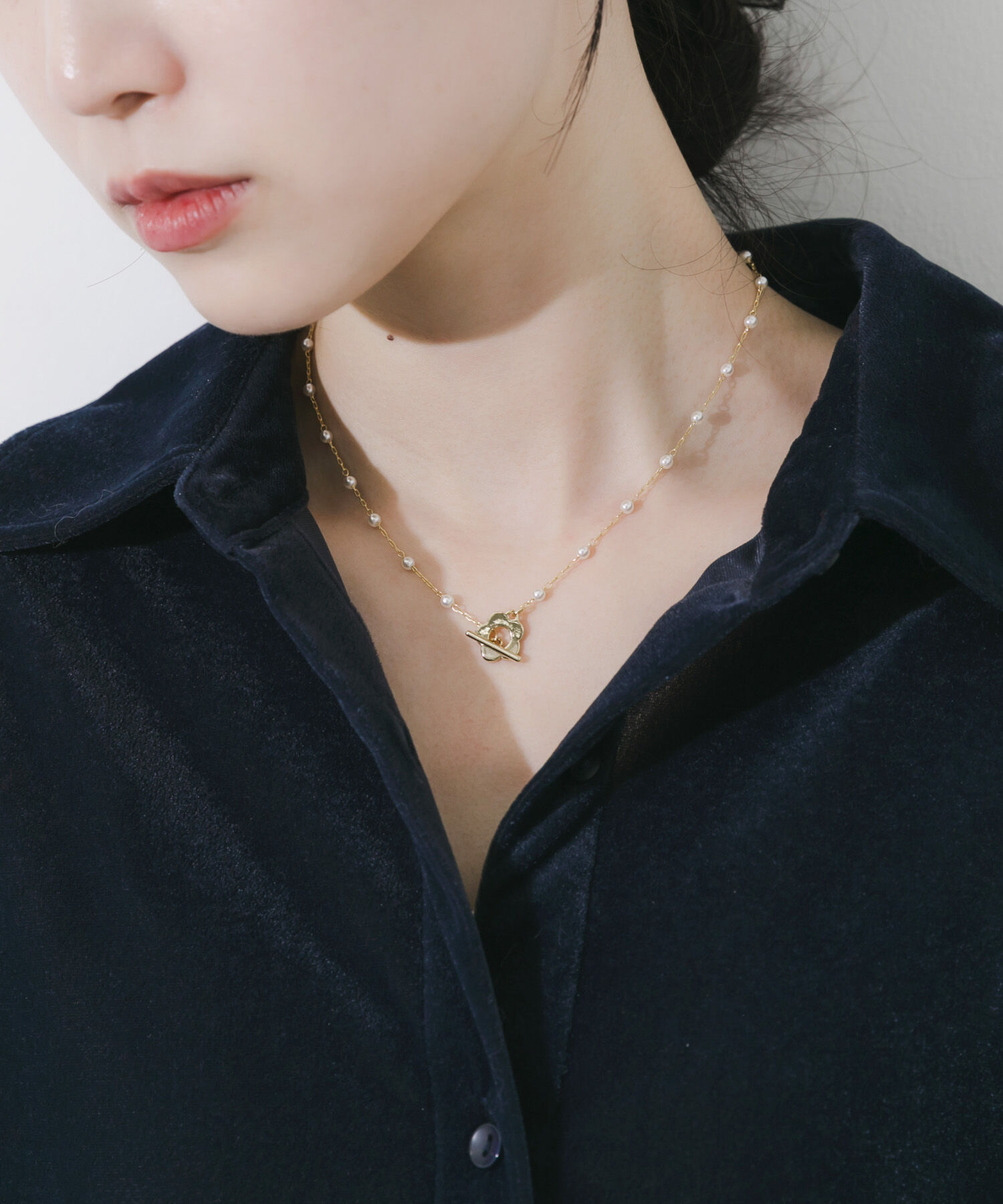 SMELLY「フラワーマンテルパールネックレス」|ネックレス|