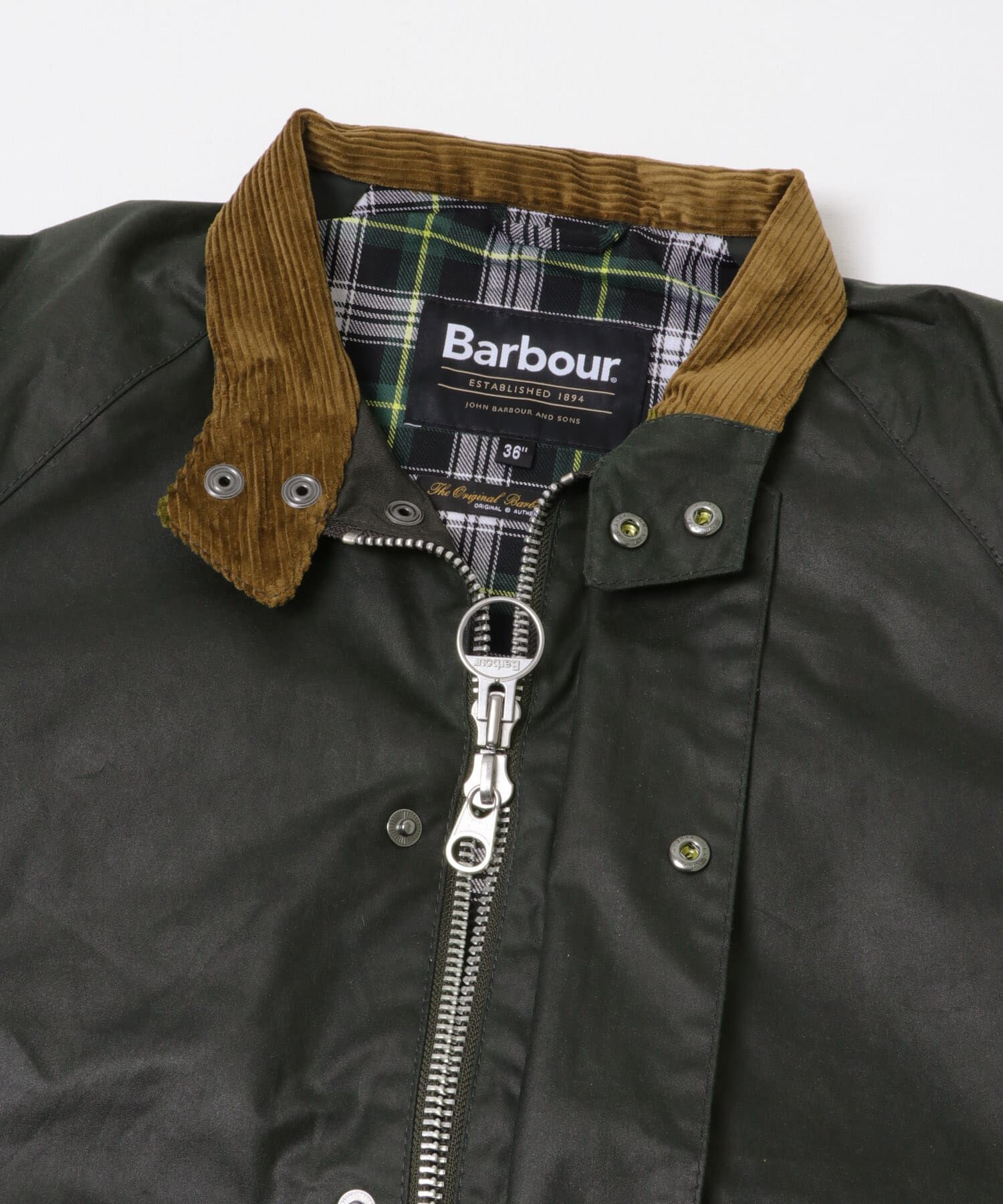 URBAN RESEARCH DOORS「Barbour　BLOUSON TRANSPORT WAX JACKET」|ノーカラーコート|