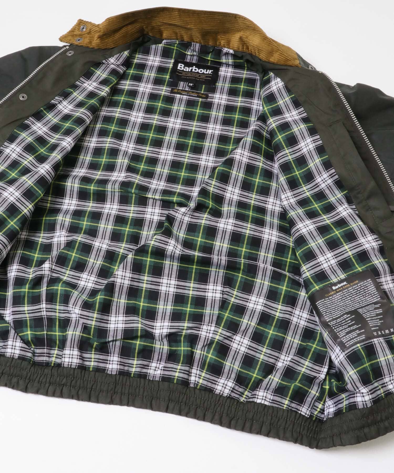 URBAN RESEARCH DOORS「Barbour　BLOUSON TRANSPORT WAX JACKET」|ノーカラーコート|