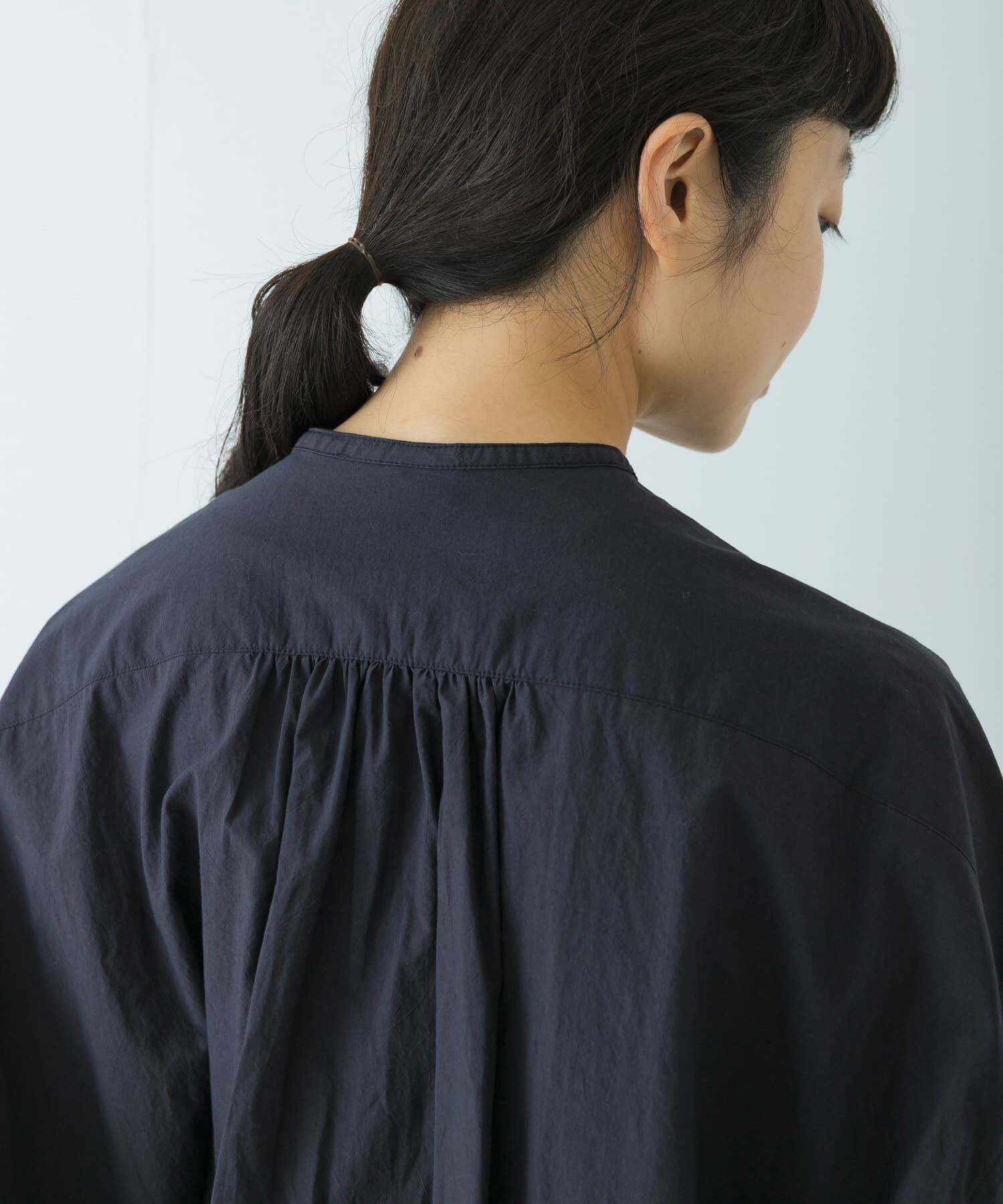 かぐれ「コットンフリルワイドシャツ」|シャツ・ブラウス|