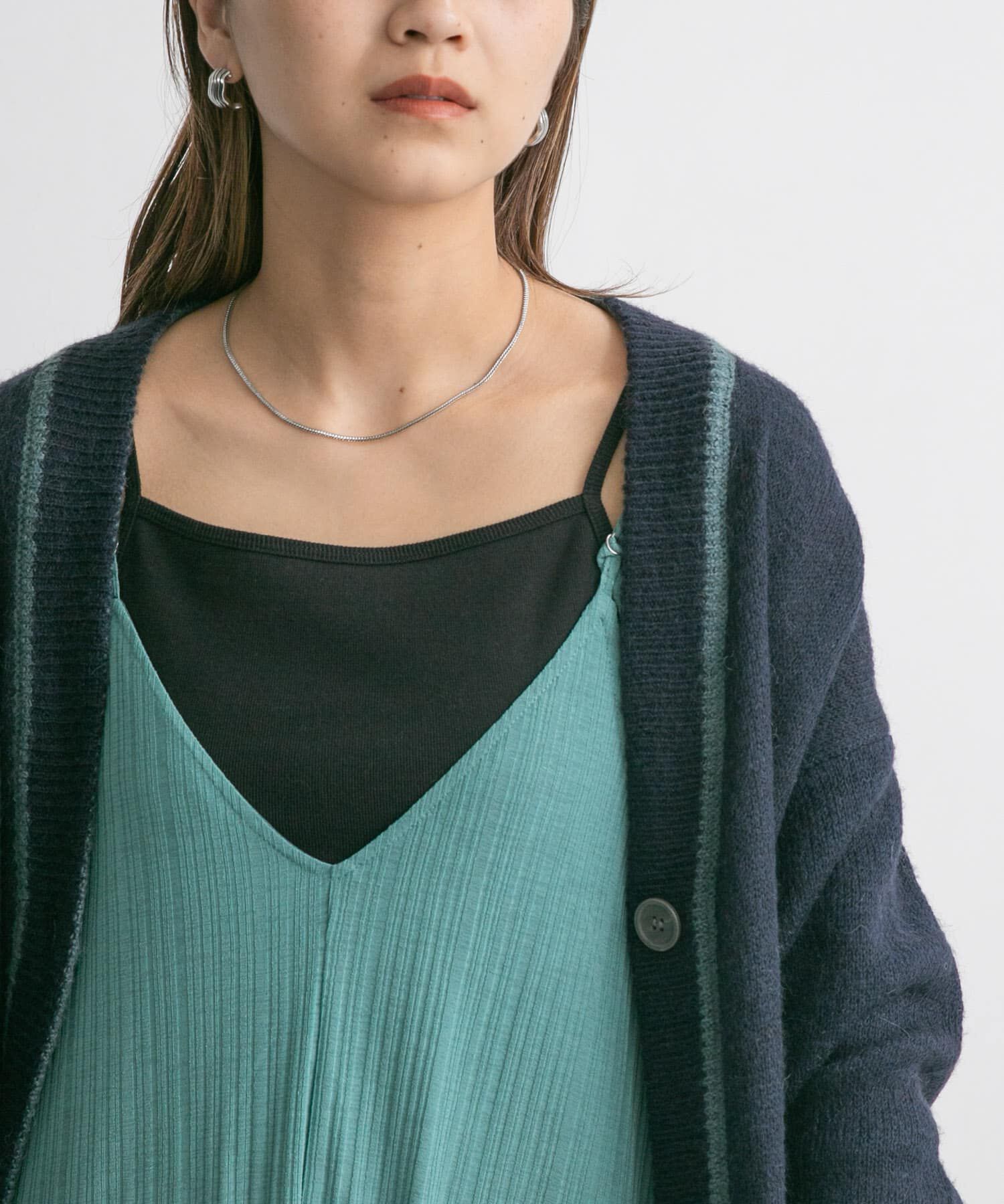  「カップ付きキャミソール」|キャミソール|ブラック