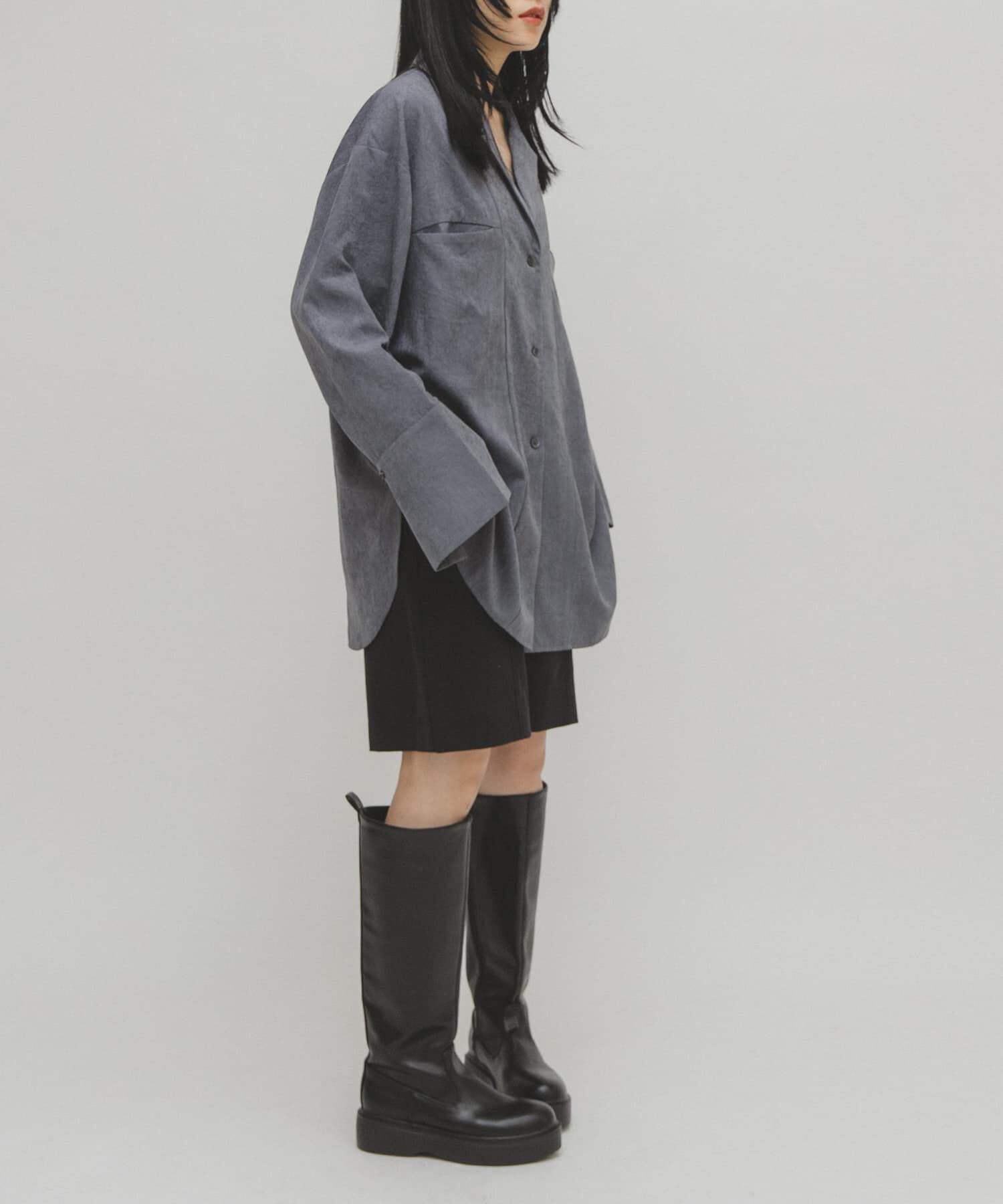  「ピーチスキンBIGシャツ」|シャツ・ブラウス|