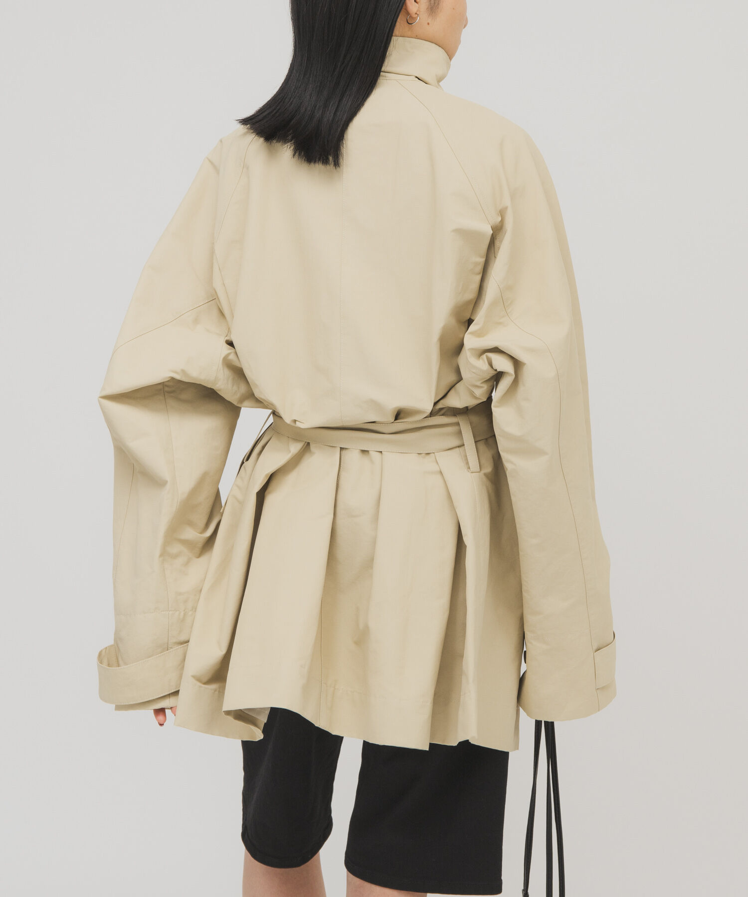  「テントラインBIGミドルコート」|ノーカラーコート|