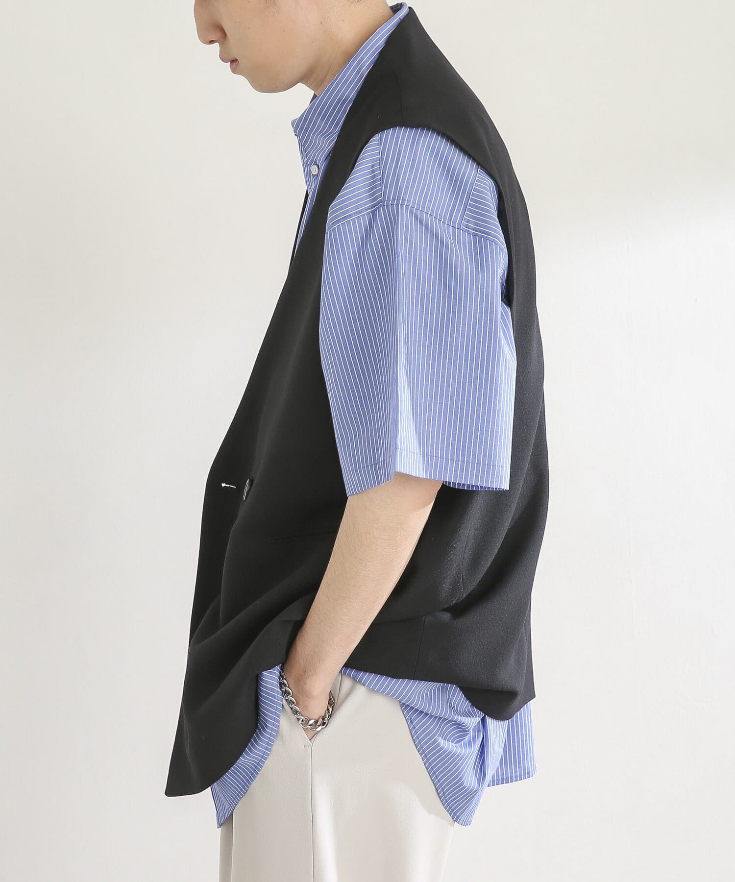 SENSE OF PLACE by URBAN RESEARCH「ダブルテーラードベスト」|ベスト・ジレ|