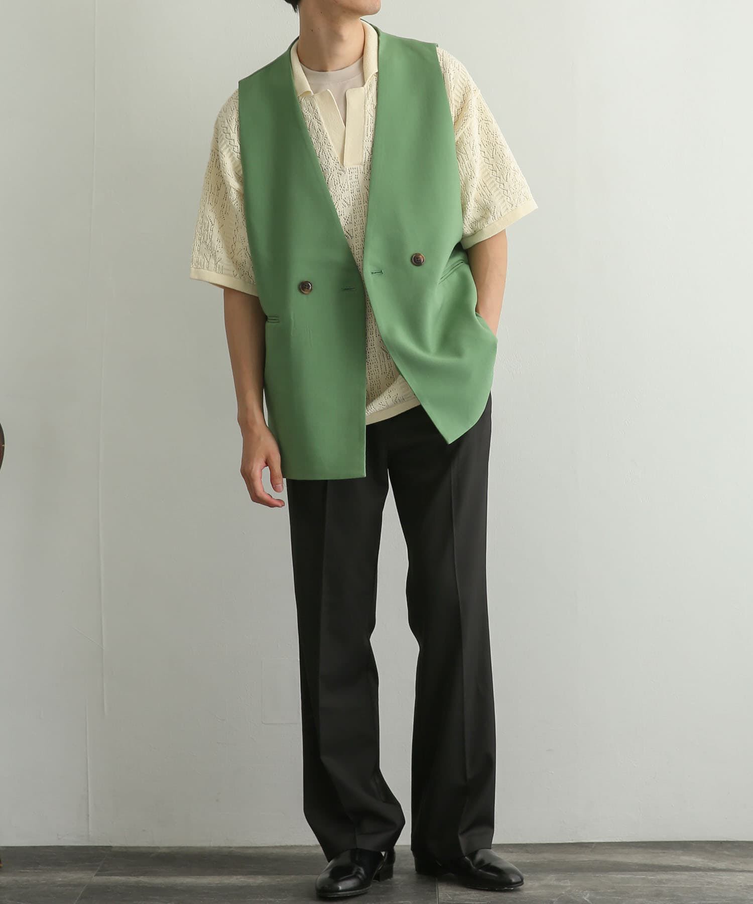 SENSE OF PLACE by URBAN RESEARCH「ダブルテーラードベスト」|ベスト・ジレ|