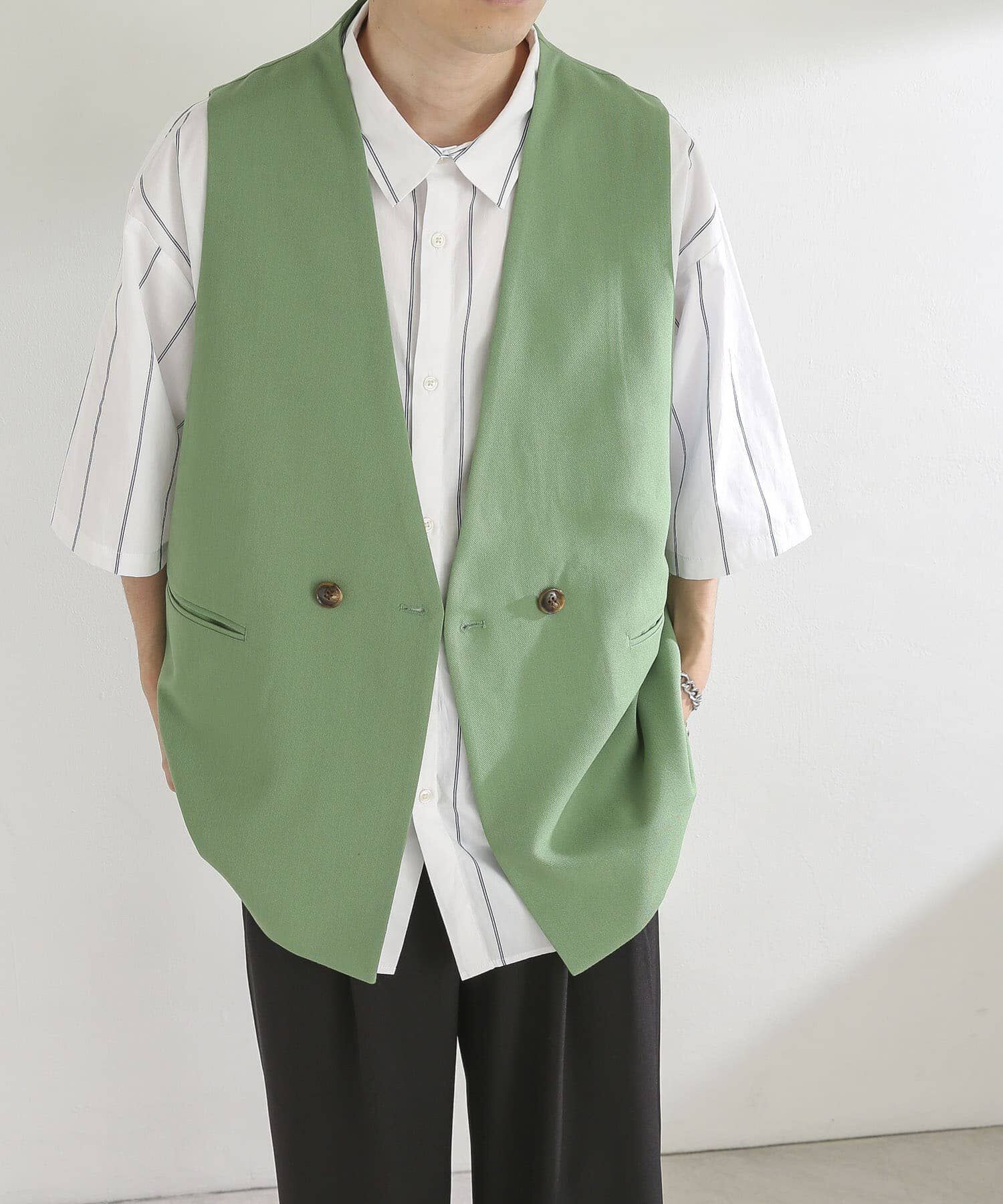 SENSE OF PLACE by URBAN RESEARCH「ダブルテーラードベスト」|ベスト・ジレ|