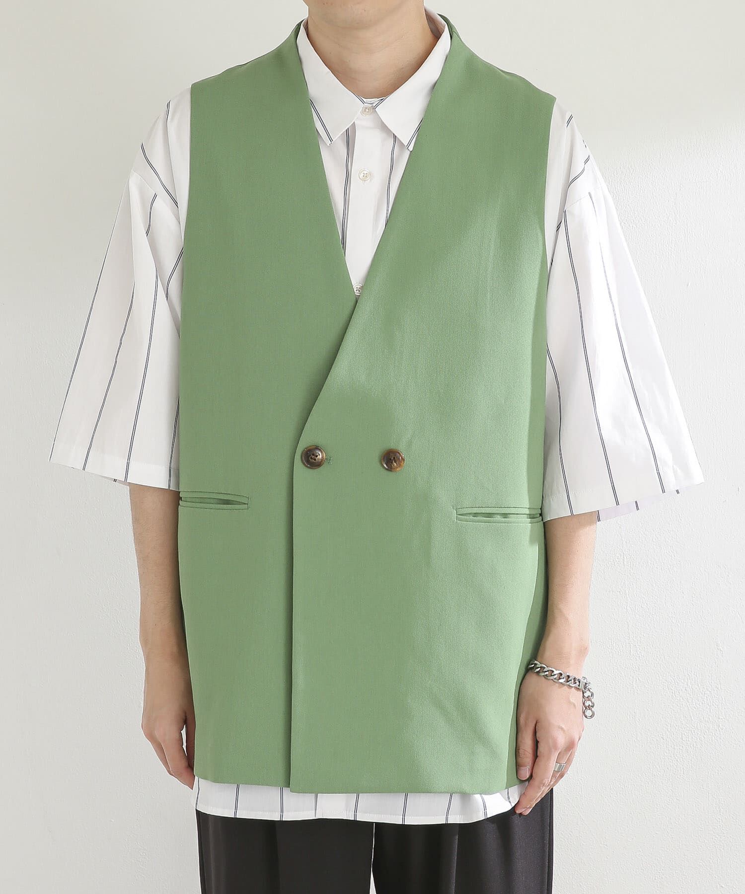 SENSE OF PLACE by URBAN RESEARCH「ダブルテーラードベスト」|ベスト・ジレ|