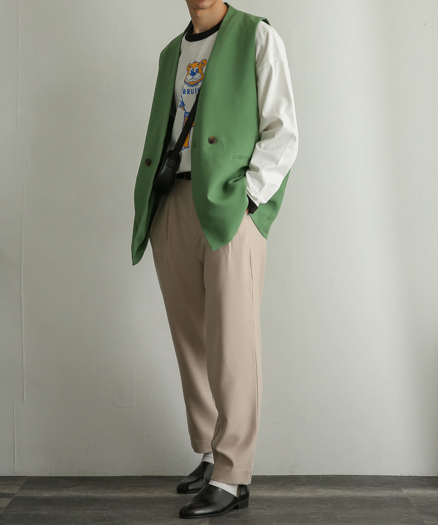 SENSE OF PLACE by URBAN RESEARCH「ダブルテーラードベスト」|ベスト・ジレ|