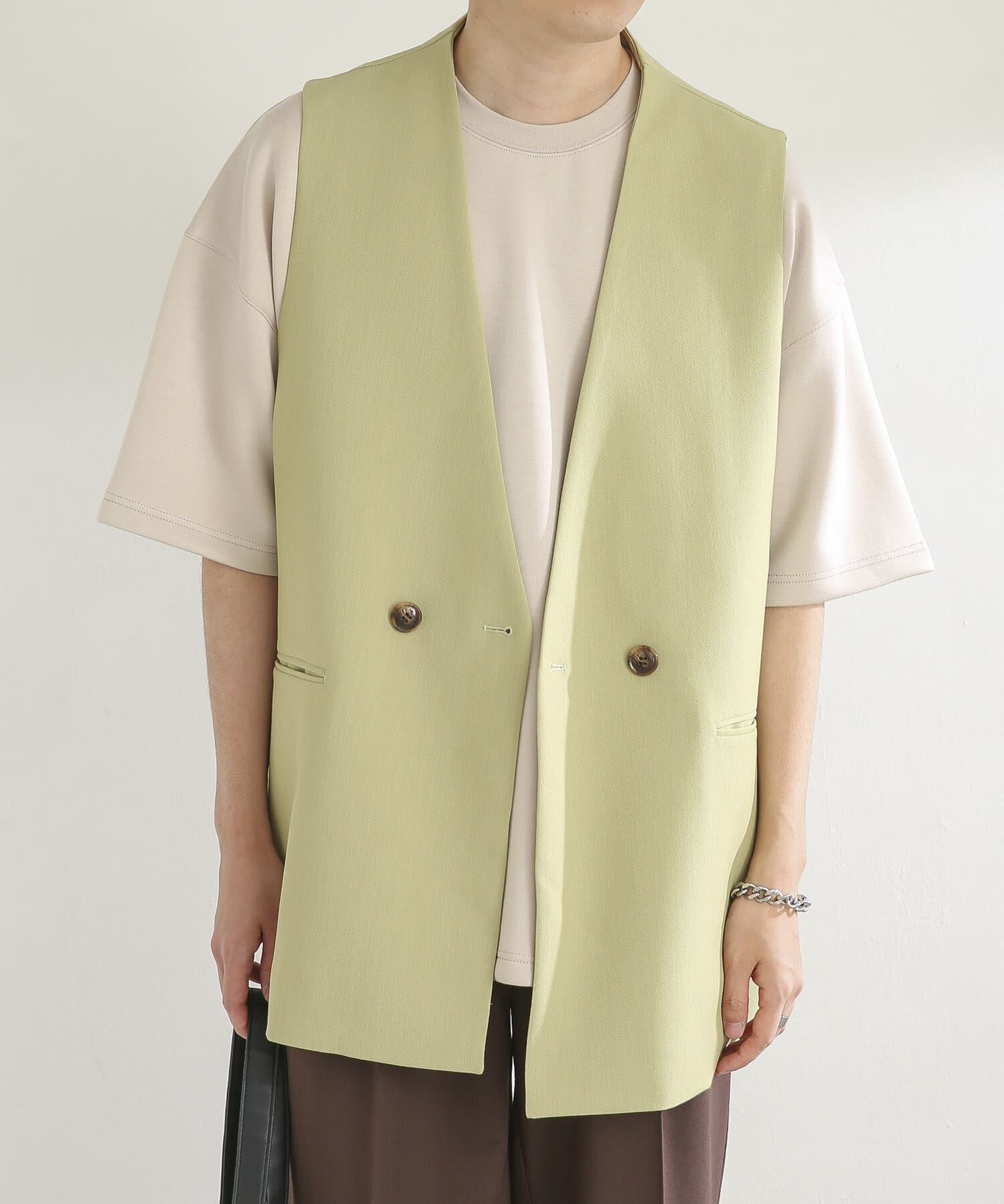 SENSE OF PLACE by URBAN RESEARCH「ダブルテーラードベスト」|ベスト・ジレ|