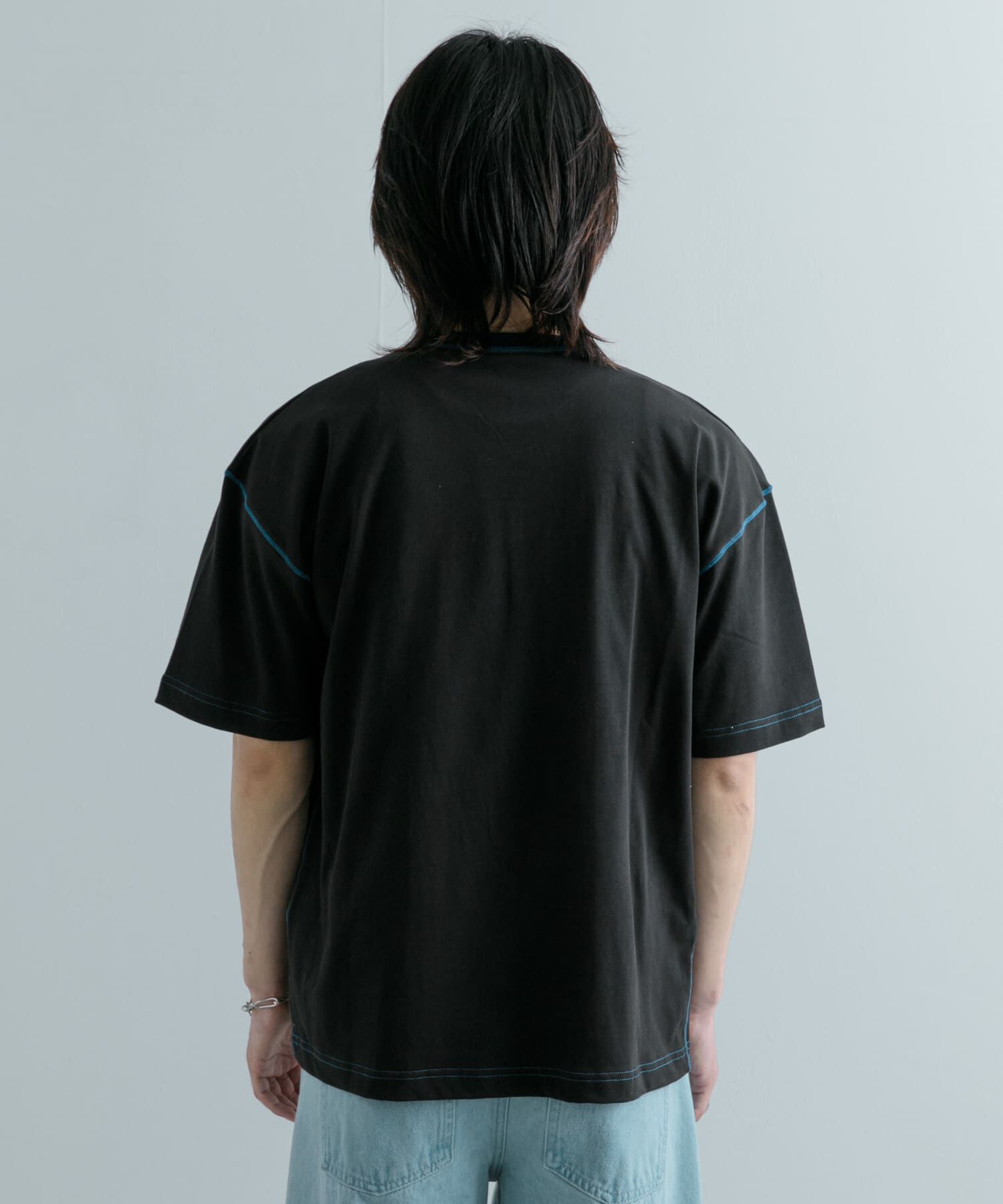 SENSE OF PLACE by URBAN RESEARCH「『ユニセックス』ハイショクステッチデザインT(5分袖)」|Tシャツ・カットソー|