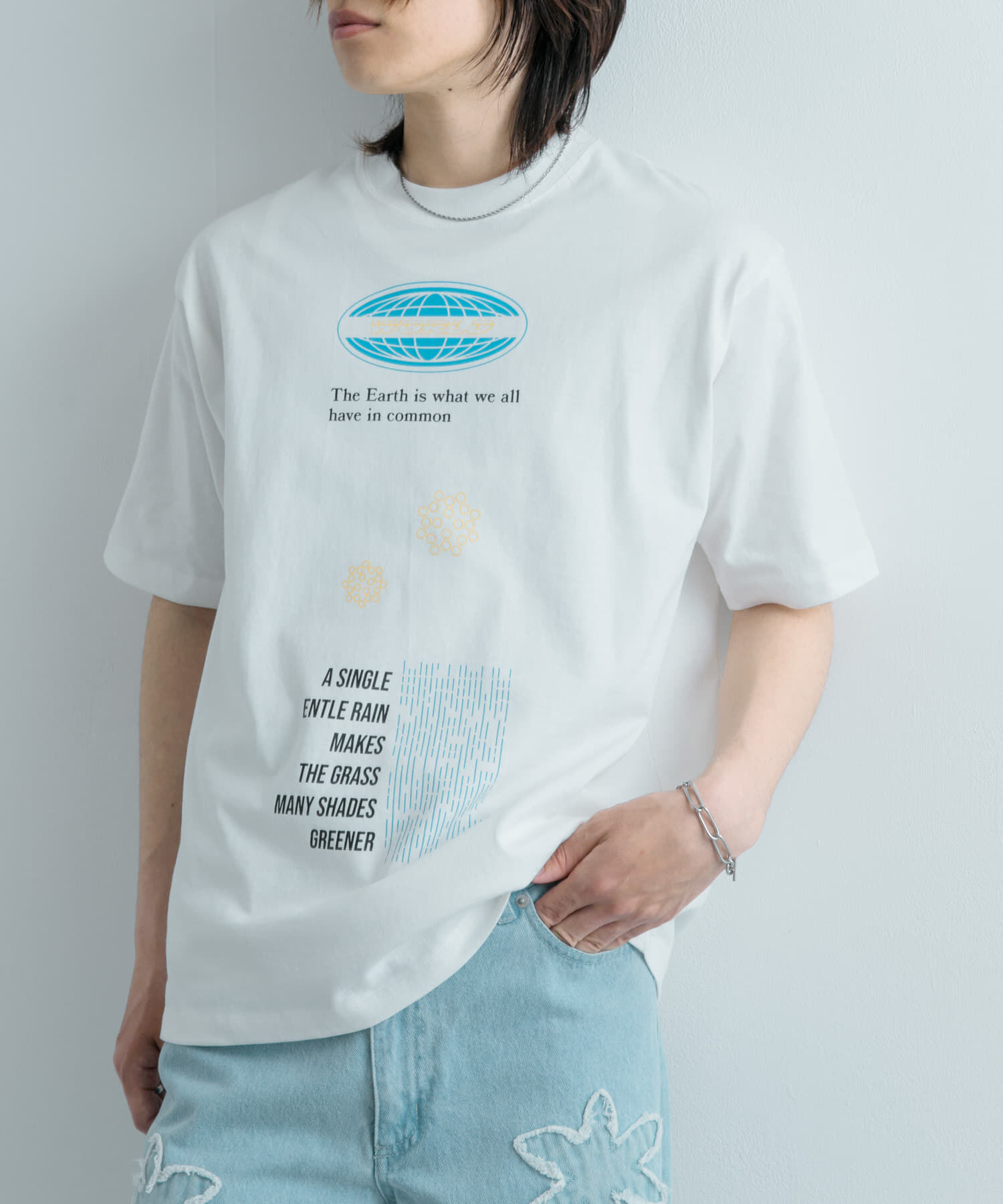SENSE OF PLACE by URBAN RESEARCH「ロゴグラフィックTシャツ(5分袖) A」|Tシャツ・カットソー|