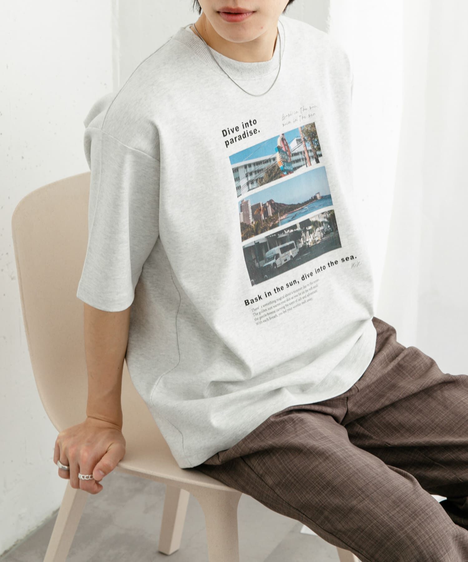SENSE OF PLACE by URBAN RESEARCH「Cityscape photo Short-Sleeve T-shirts」|Tシャツ・カットソー|