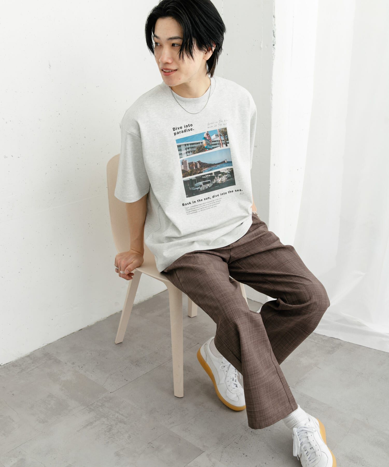 SENSE OF PLACE by URBAN RESEARCH「Cityscape photo Short-Sleeve T-shirts」|Tシャツ・カットソー|